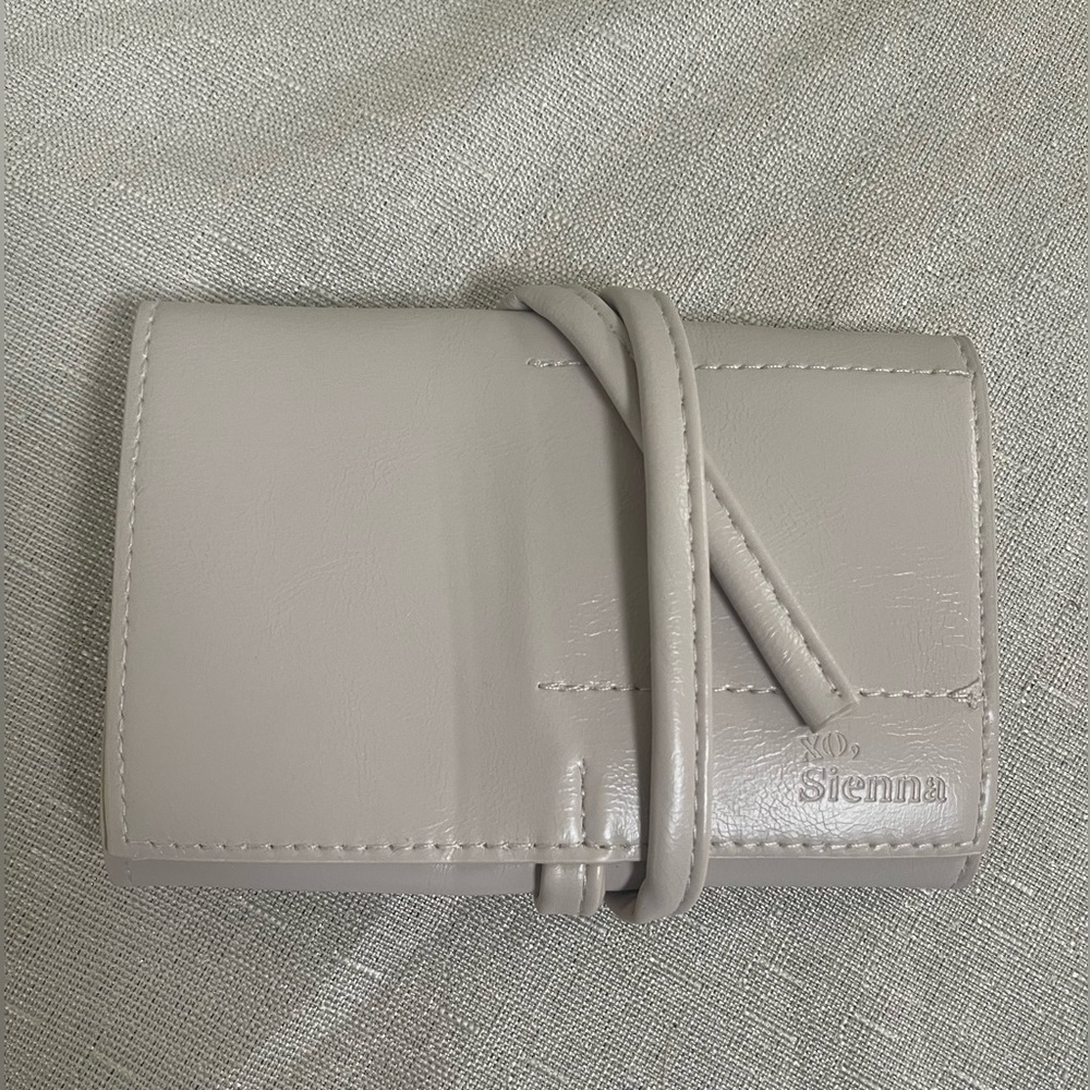Beige Travel Tech Organizer